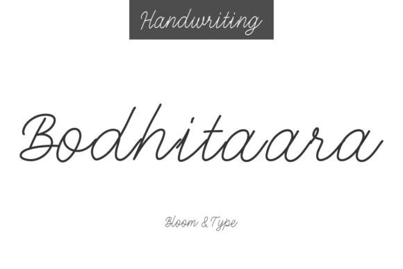 Bodhitaara: A Handwritten Font for Modern Editorial Design