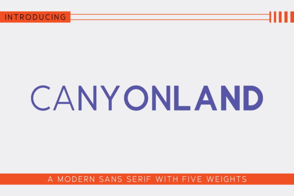 Canyonland Font for Clear, Modern Campaigns