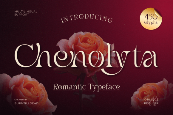 Chenolyta: A Graceful Serif Font for Digital Marketing