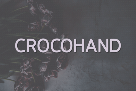Crocohand: A Modern Sans Serif Font for Craft Creations