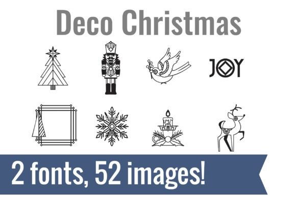 Deco Christmas Dingbats: A Sophisticated Font for Holiday Branding