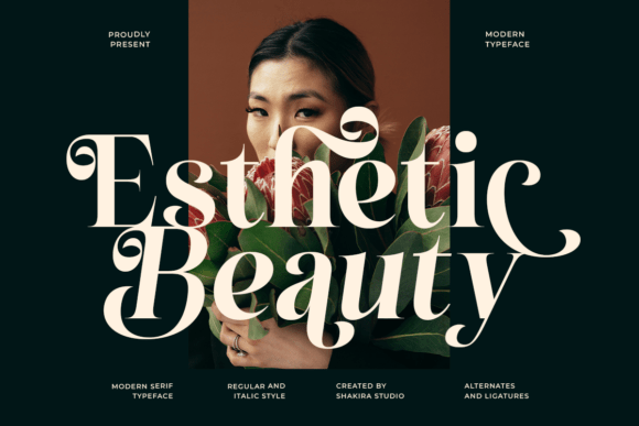 Esthetic Beauty Serif Font for Editorial Design