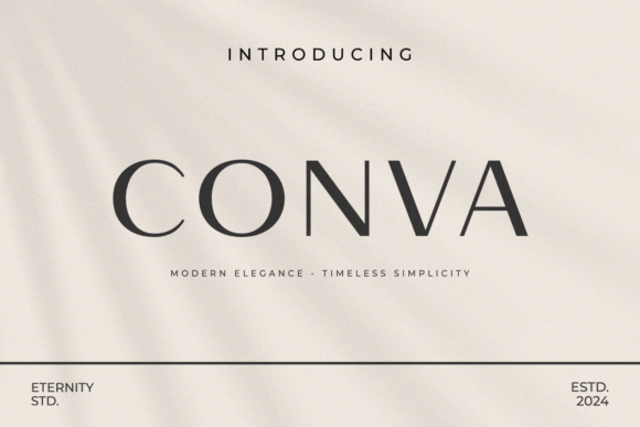 Et Conva: A Modern Sans Serif Font for Small Business Branding
