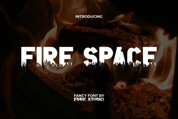Fire Space Font for Editorial Design
