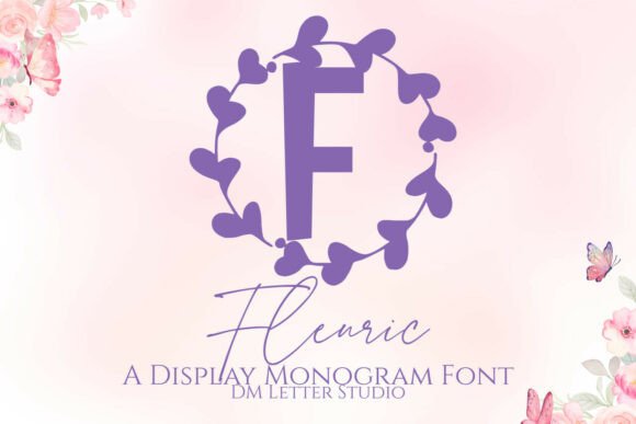 Fleuric Monogram Font for Handmade Creations