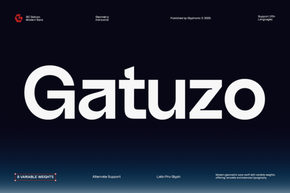 Gatuzo: A Modern Sans Serif for Cleaner Design
