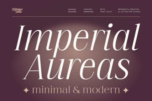 Imperial Aureas: A Modern Serif Font for Professional Branding