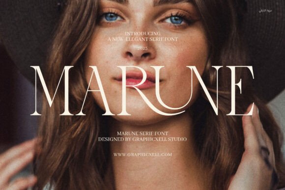 Marune Serif Font for Editorial Design