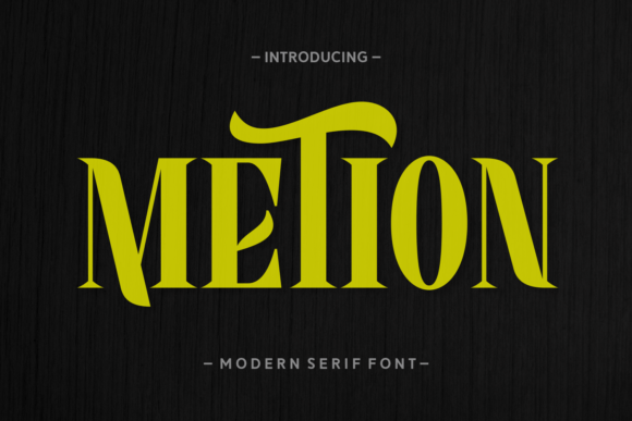Metion Serif Font for Branding That Stands Out