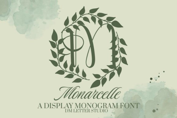 Monarcelle Monogram Font for Web Design