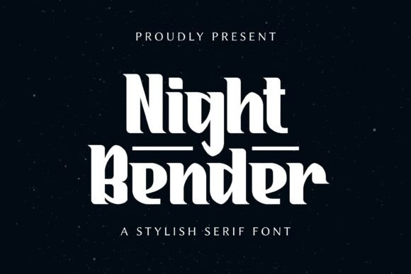 Night Bender Serif Font for Web Design