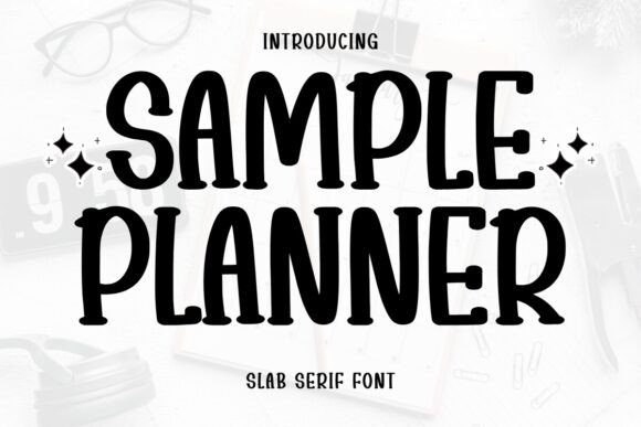 Sample Planner Font for Modern Editorial Design