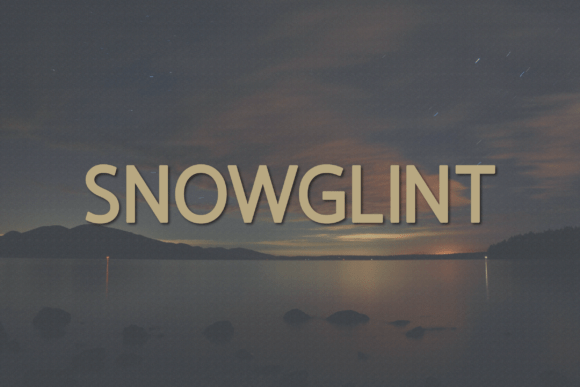 Snowglint: A Clean Sans Serif Font for Modern Branding