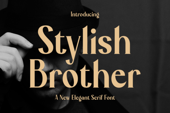 Stylish Brother Serif Font for Craft and Design