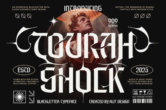 Tourah Shock Typeface for Bold Campaign Designs