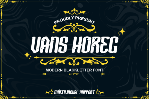 Vans Horeg: A Modern Blackletter Font for Editorial Design