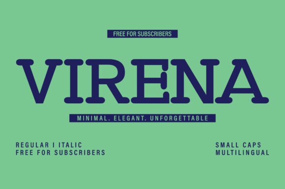 Virena: A Timeless Slab Serif for Modern Editorial Design