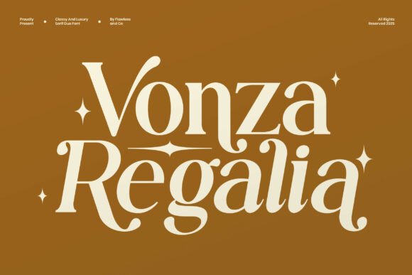 Vonza Regalia Serif Font for Premium Branding