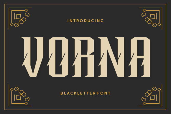 Vorna: A Modern Blackletter Font for Polished Branding