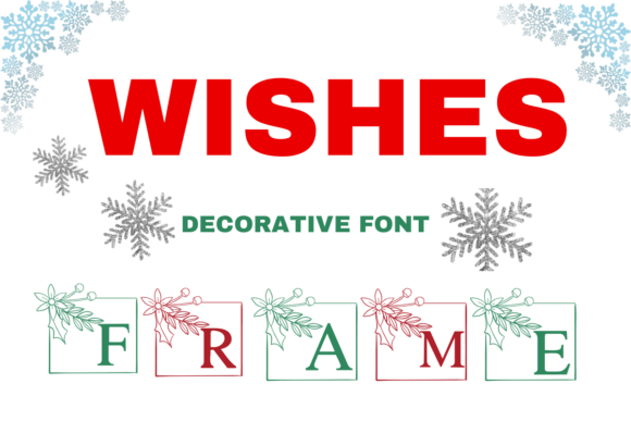 Wishes Frame Font for Festive Digital Design